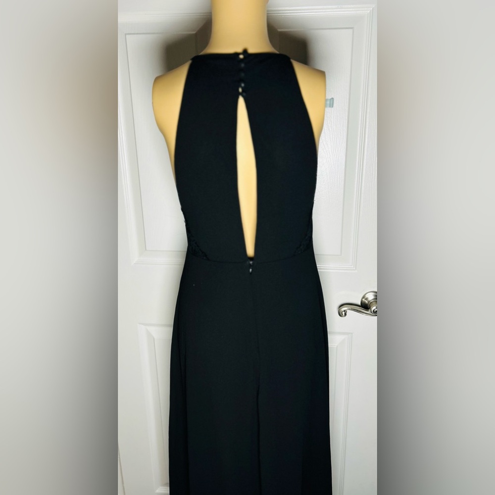 Romantic Mood Black Lace Sleeveless Maxi Dress Size Large NWOT - Picture 8 of 12